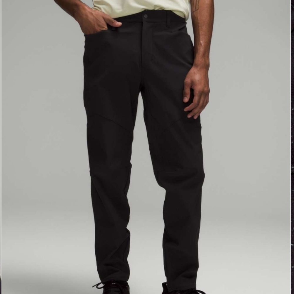 Lululemon Men Classic-Fit Hiking Pant 30" In Black Size 36 New No Tag